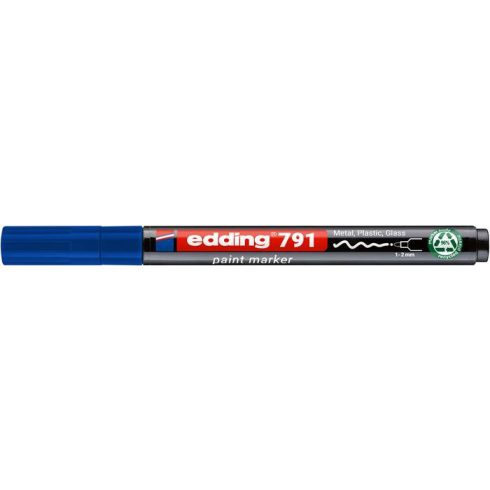 Lakkmarker, 1-2 mm, PCR, EDDING "791", kék