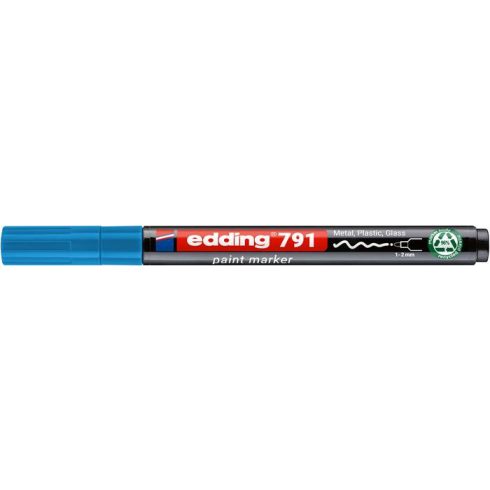 Lakkmarker, 1-2 mm, PCR, EDDING "791", világoskék