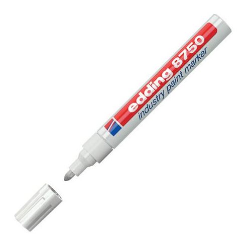 Lakkmarker, 2-4 mm, EDDING, "8750", fehér