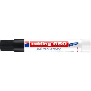   Jelölő marker, 10 mm, kúpos, EDDING "950", fekete