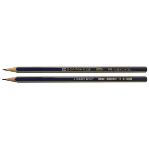 Grafitceruza, 2B, hatszögletű, FABER-CASTELL "Goldfaber"