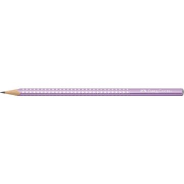   Grafitceruza, B, háromszögletű, FABER-CASTELL "Sparkle", metál lila