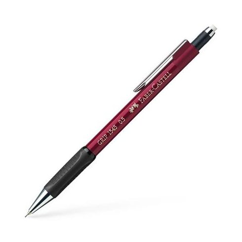 Nyomósirón, 0,5 mm, FABER-CASTELL "Grip 1345", piros