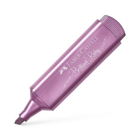 Szövegkiemelő, 1-5 mm, FABER-CASTELL "1546", metál rubin