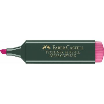   Szövegkiemelő, 1-5 mm, FABER-CASTELL, "Textliner 48", rózsaszín