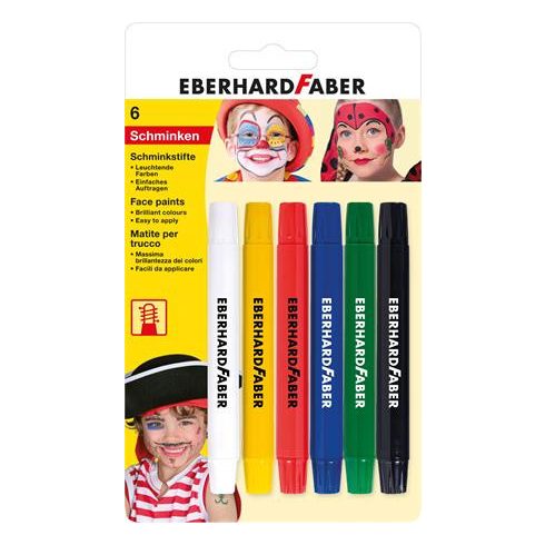 Arcfesték, EBERHARD FABER, csavarható, 6 különböző szín