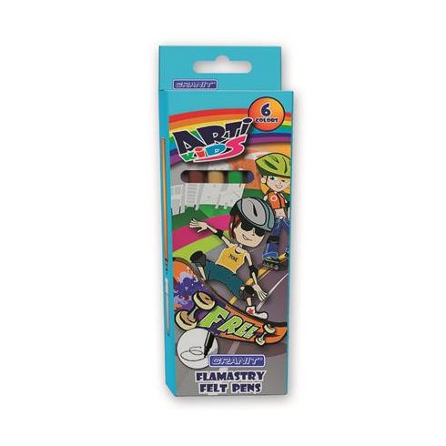 Filctoll készlet, GRANIT "Arti Kids", 6 különböző szín