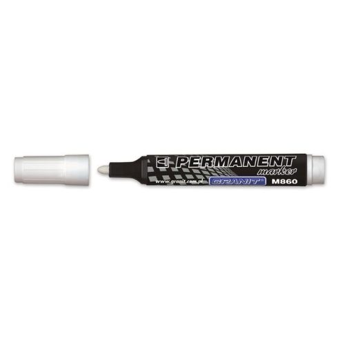 Alkoholos marker, 3-4 mm, kúpos, GRANIT "M860", fehér
