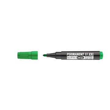   Alkoholos marker, 1-3 mm, kúpos, ICO "Permanent 11 XXL", zöld