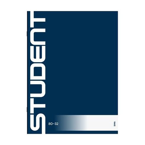 Füzet, tűzött, A4, sima, 32 lap, ICO "Student", "80-32"