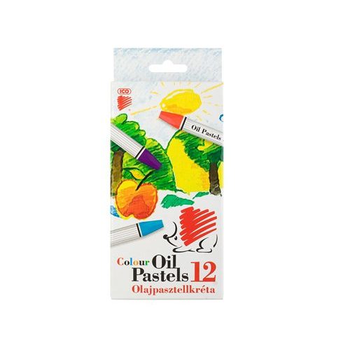 Olajpasztell kréta, ICO "Süni", 12 különböző szín