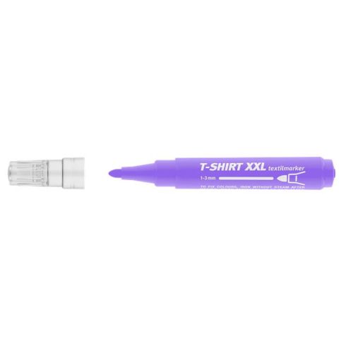 Textilmarker, 1-3 mm, kúpos, ICO "XXL T-Shirt", lila