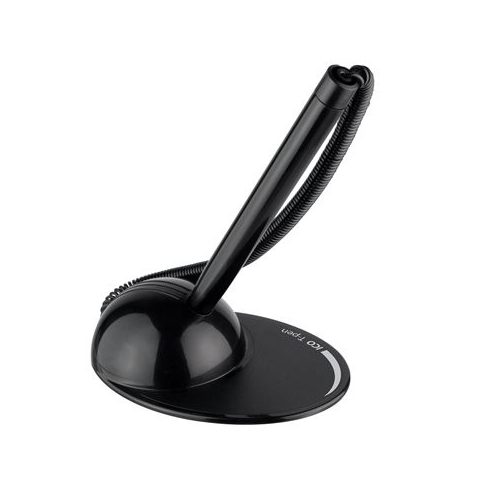 Ügyféltoll, 0,8 mm, fekete tolltest, ICO "T-Pen", kék