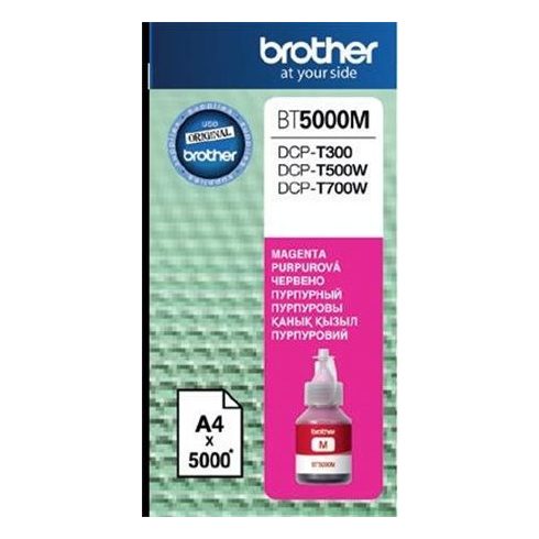 BT5000M Tinta DCP T-300, 500W, 700W nyomtatókhoz, BROTHER, magenta, 5k