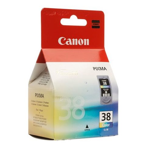 CL-38 Tintapatron Pixma iP1800, 2500, MP210 nyomtatókhoz, CANON színes, 3*3ml
