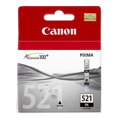 CLI-521B Tintapatron Pixma iP3600, 4600, MP540 nyomtatókhoz, CANON, fekete, 9ml