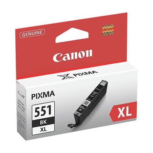 CLI-551BXL Fotópatron Pixma iP7250, MG5450, MG6350 nyomtatókhoz, CANON, fekete, 11ml