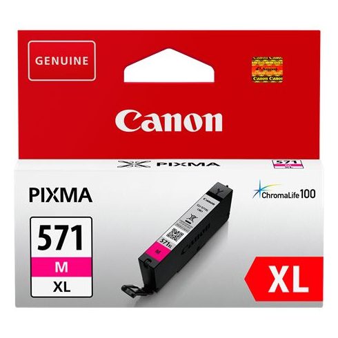 CLI-571MXL Tintapatron Pixma MG5750, 6850,7750 nyomtatókhoz, CANON, magenta, 11 ml