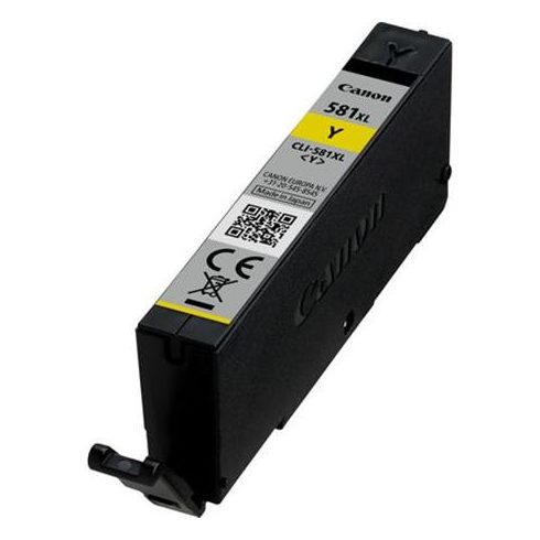 CLI-581YXL Tintapatron Pixma TS7550, 8150, 9150 nyomtatókhoz, CANON, sárga, 8,3ml