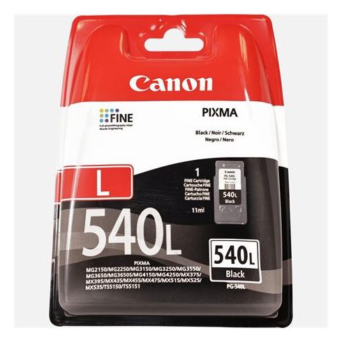 PG-540L Tintapatron Pixma MG2150, 3150 nyomtatókhoz, CANON, fekete, 300 oldal