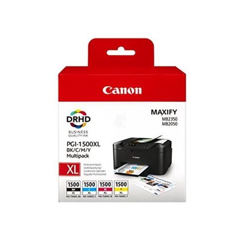 PGI-1500XLKIT Tintapatron multipack Maxify MB2350 nyomtatóhoz, CANON, b+c+m+y, 34ml+3*12ml