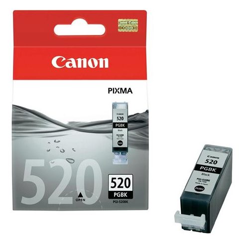PGI-520B Tintapatron Pixma iP3600, 4600, MP540 nyomtatókhoz, CANON, fekete, 19ml