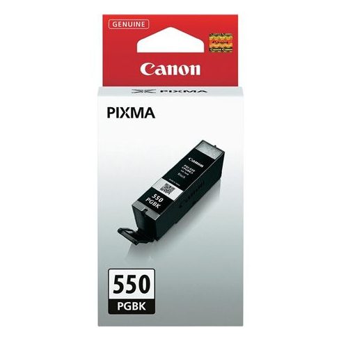 PGI-550PGB Tintapatron Pixma iP7250, MG5450, 6350 nyomtatókhoz, CANON, fekete, 15ml