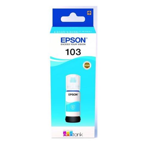 T00S24A Tinta EcoTank L3110, L3150, L1110 nyomtatókhoz, EPSON 103, cián, 65 ml