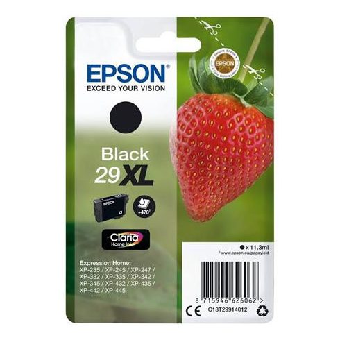 T29914012 Tintapatron XP245 nyomtatóhoz, EPSON, fekete, 11,3ml