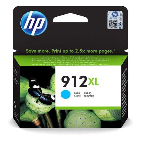 3YL81AE Tintapatron Officejet 8023 All-in-One nyomtatókhoz, HP 912XL, cián, 825 oldal