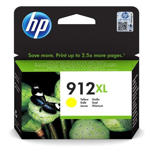 3YL83AE Tintapatron Officejet 8023 All-in-One nyomtatókhoz, HP 912XL, sárga, 825 oldal