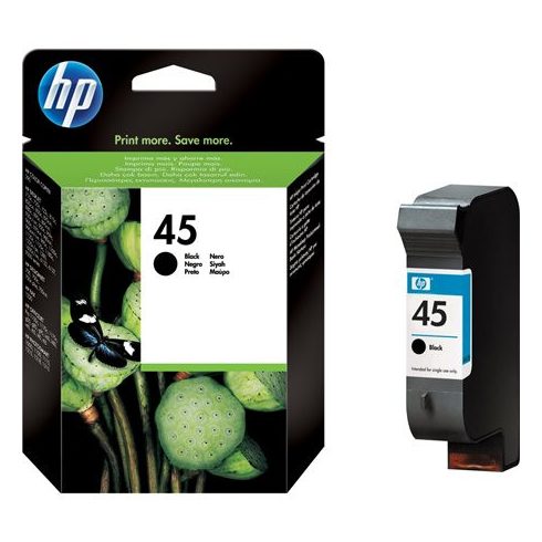 51645AE Tintapatron DeskJet 710c, 720c, 815c nyomtatókhoz, HP 45, fekete, 42ml