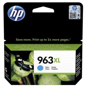  3JA27AE Tintapatron OfficeJet Pro 9010, 9020 nyomtatókhoz, HP 963XL, cián, 1600 oldal