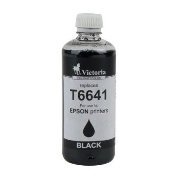   T66414 Tinta, L100, 200mfp nyomtatókhoz, VICTORIA TECHNOLOGY, fekete, 100ml