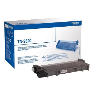   TN2320 Lézertoner HL L2300D, DCP L2500D nyomtatókhoz, BROTHER, fekete, 2,6k