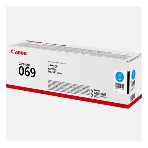 CRG-069 Lézertoner, i-SENSYS LBP 673Cdw nyomtatóhoz, CANON, cián, 1,9k