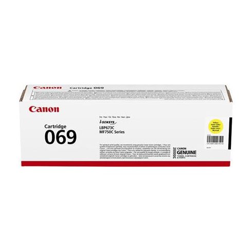 CRG-069 Lézertoner, i-SENSYS LBP 673Cdw nyomtatóhoz, CANON, sárga, 1,9k