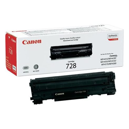 CRG-728 Lézertoner i-SENSYS MF4410, 4430, 4450 nyomtatókhoz, CANON, fekete, 2,1k