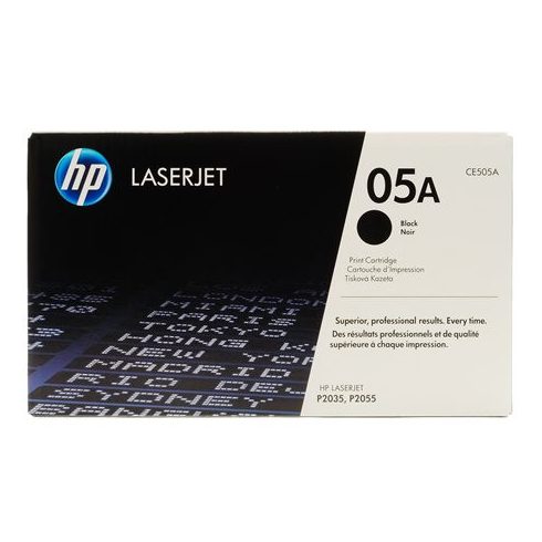 CE505A Lézertoner LaserJet P2035, P2055 nyomtatókhoz, HP 05A, fekete, 2,3k