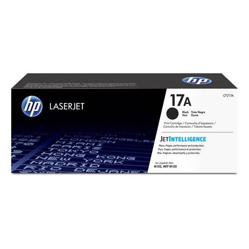 CF217A Lézertoner LaserJet M102, M130 nyomtatókhoz, HP 17A, fekete, 3,5k