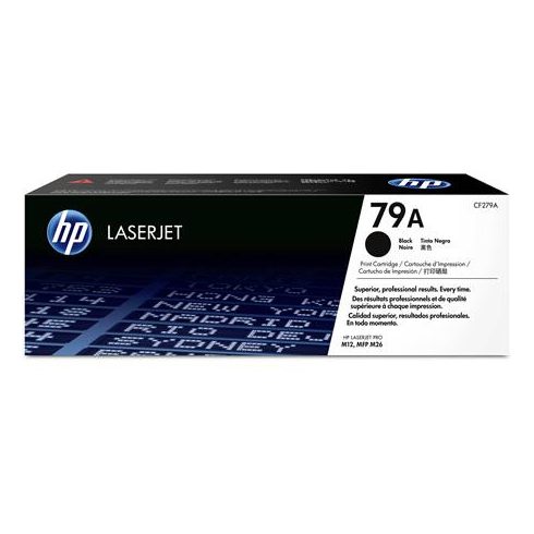 CF279A Lézertoner LaserJet M12, M26 nyomtatókhoz, HP 79A, fekete, 1k