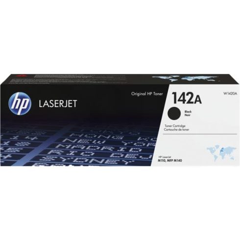 W1420A Lézertoner LaserJet M110, M111, M139, M140, M142 nyomtatókhoz, HP 142A, fekete, 0,95k