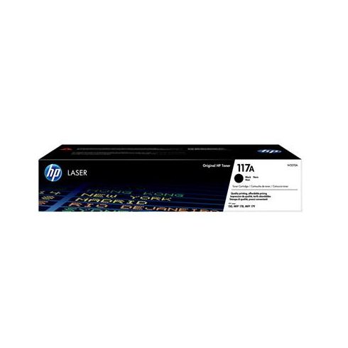 W2070A Lézertoner Color Laser 150, MFP178, MFP179 nyomtatókhoz, HP 117A, fekete, 1k