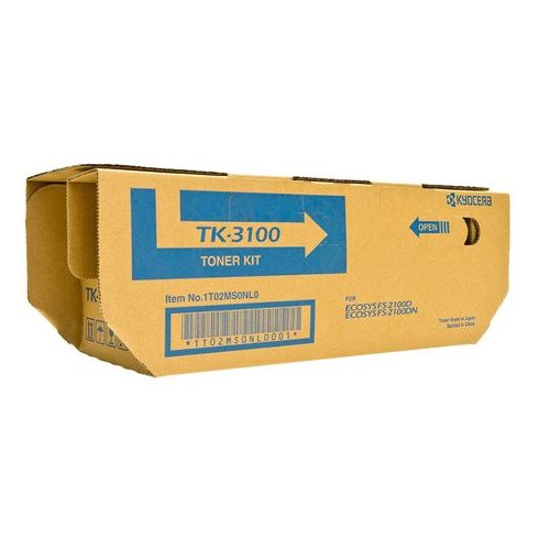 TK3100 Lézertoner FS 2100D, FS2100DN nyomtatókhoz, KYOCERA, fekete, 12,5k