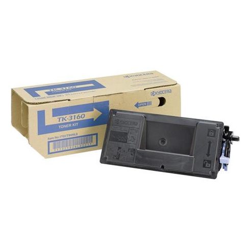 TK3160 Lézertoner P3045dn, 3050dn, 3055dn, 3060dn nyomtatókhoz, KYOCERA, fekete, 12,5k