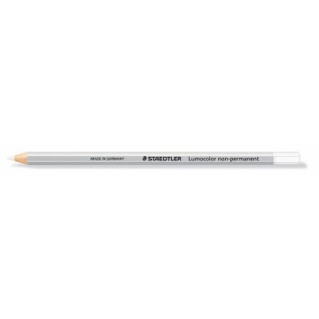   Jelölőceruza, hatszögletű, mindenre író, lemosható (omnichrom), STAEDTLER "Lumocolor 108", fehér