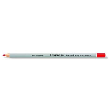   Jelölőceruza, hatszögletű, mindenre író, lemosható (omnichrom), STAEDTLER "Lumocolor 108", piros