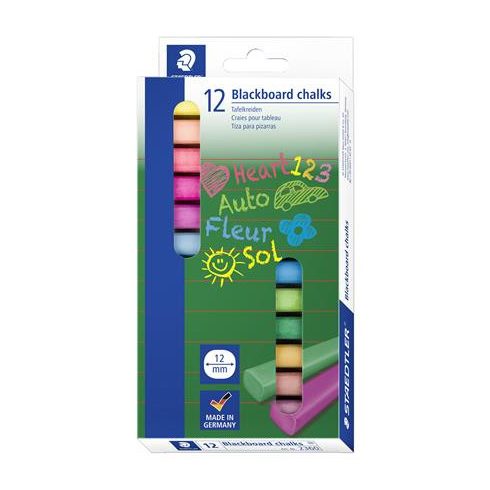 Táblakréta, szögletes, 12 darabos, STAEDTLER® "2360", vegyes színek