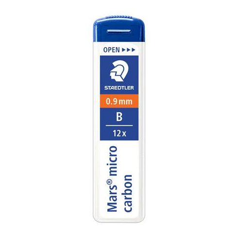 Grafitbél, B, 0,9 mm, STAEDTLER "Mars Micro Carbon 250"