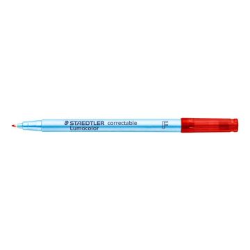   Alkoholmentes marker, OHP, 0,6 mm, STAEDTLER "Lumocolor® 305 F", piros